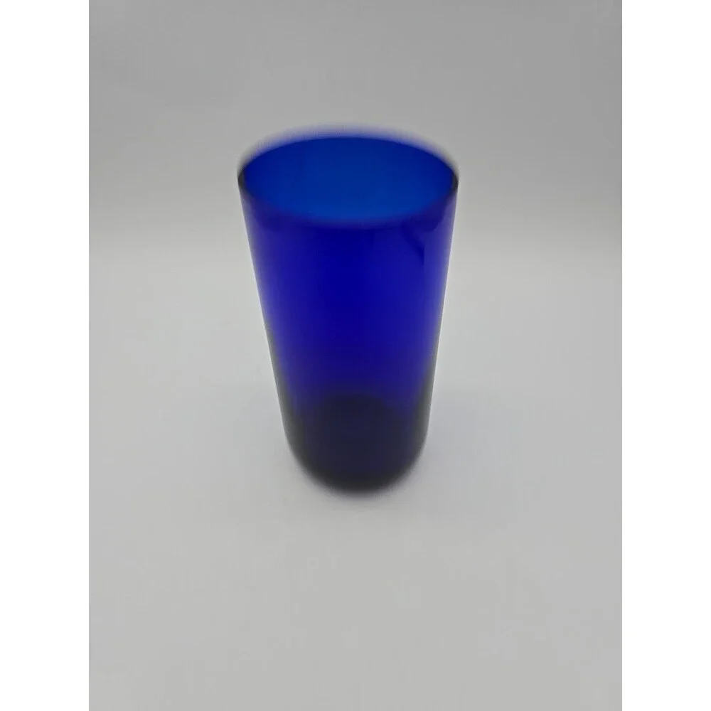 Vintage Libbey Cobalt Blue Metropolitan Round Bottom Tumbler Glass